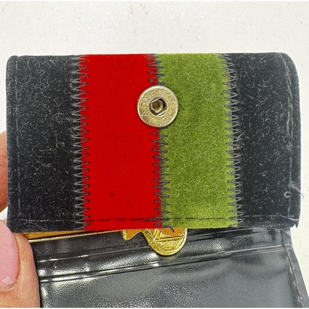 Velvet Red Black Green Multi Key Case Hong Kong Vintage W/ Plastic Display Keys - Picture 4 of 7
